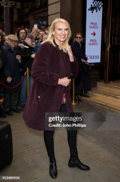 Anneka Rice attends Chess The Musical press night at London Coliseum on May 1, 2018 in London, England.