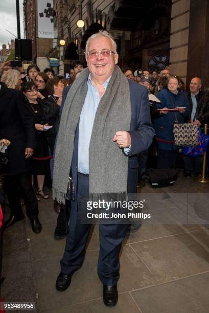 Christopher Biggins attends Chess The Musical press night at London Coliseum on May 1, 2018 in London, England.