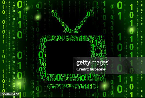 Television Binary Code Vector Pattern Background Television Binary Code Vector Pattern Background