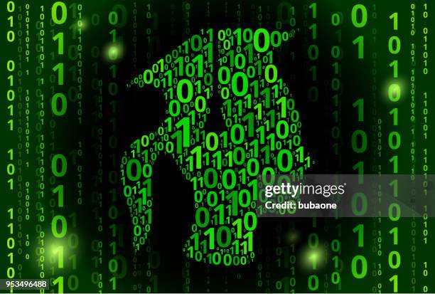 graduation binary code vector pattern background - procurement process pattern stock illustrations