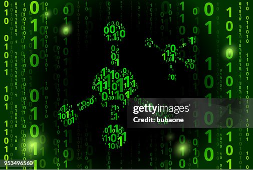 Gasoline Molecule Binary Code Vector Pattern Background Gasoline Molecule Binary Code Vector Pattern Background