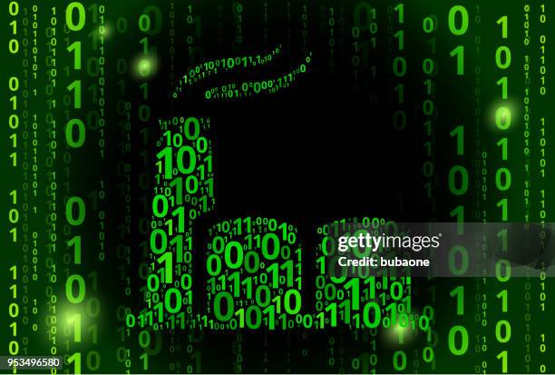 oil pump binary code vector pattern background - hydraulic fracturing icons stock illustrations