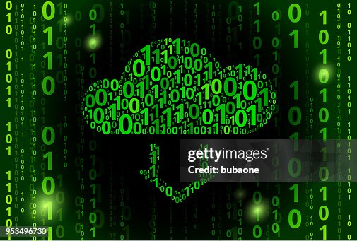 Cloud Computing Binary Code Vector Pattern Background Cloud Computing Binary Code Vector Pattern Background