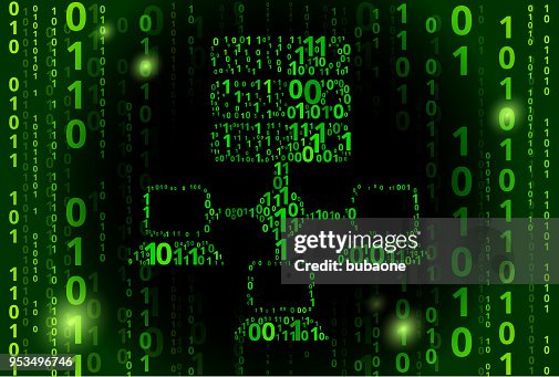 Computer & Server Binary Code Vector Pattern Background Computer & Server Binary Code Vector Pattern Background