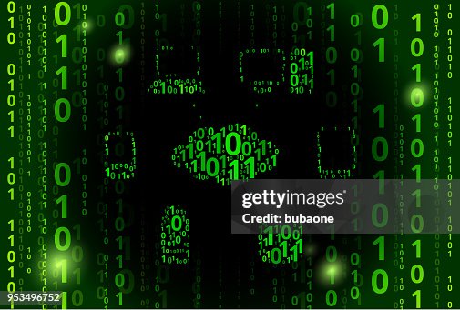 Cloud Computing Binary Code Vector Pattern Background Cloud Computing Binary Code Vector Pattern Background