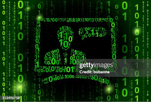 Computer Communication Binary Code Vector Pattern Background Computer Communication Binary Code Vector Pattern Background