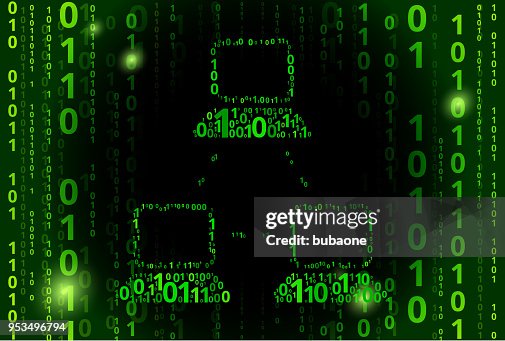 Computer Web Binary Code Vector Pattern Background Computer Web Binary Code Vector Pattern Background
