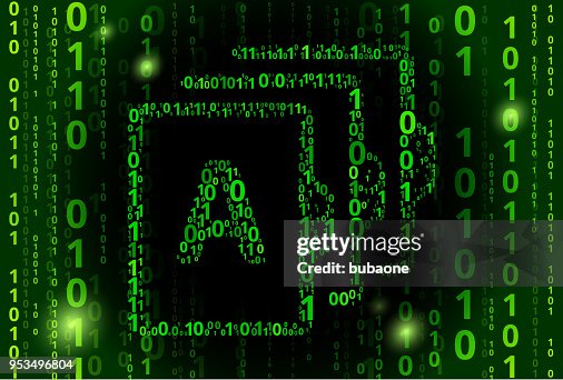 Computer Security Binary Code Vector Pattern Background Computer Security Binary Code Vector Pattern Background