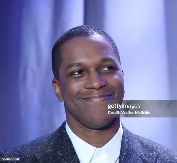 Leslie Odom Jr. Attends the 2018 Tony Awards Nominations Announcement at The New York Public Library for the Performing Arts on May 1, 2018 in New...