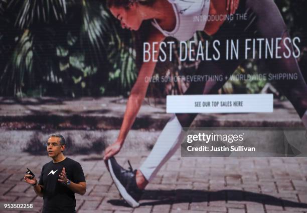 Facebook vice president of messaging products David Marcus speaks during the F8 Facebook Developers conference on May 1, 2018 in San Jose,...