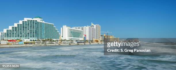 skyline - daytona beach - florida - daytona beach boardwalk stock pictures, royalty-free photos & images