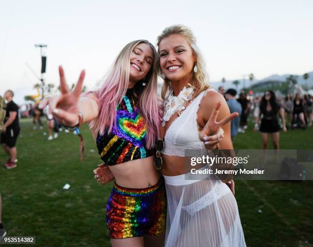 Coachella guest during day 2 of the 2018 Coachella Valley Music & Arts Festival Weekend 1 on April 14, 2018 in Indio, California.