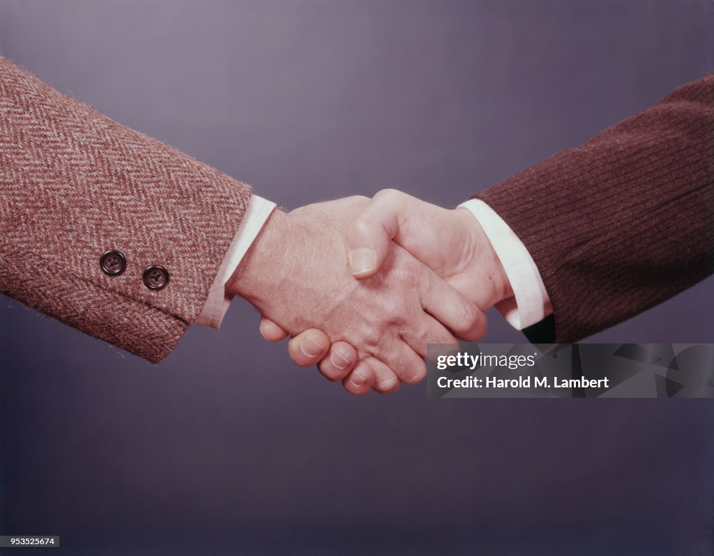 BUSINESSMEN SHAKING HANDS