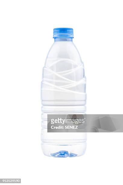bottle of mineral water - botella fotografías e imágenes de stock