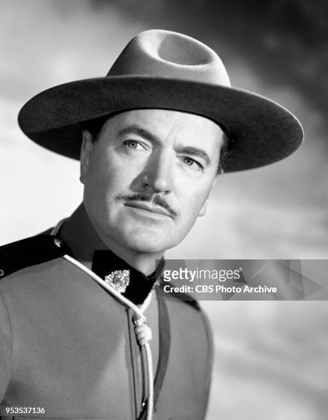 Portrait of Dick Simmons / aka: Richard Simmons . The CBS television adventure drama series, Sergeant Preston of The Yukon. Los Angeles, CA. March...
