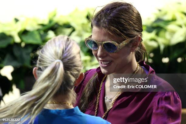 Charlotte Casiraghi and Edwina Tops-Alexander riding at the International Gucci Masters Competition - Day 2 on December 3, 2011 in Villepinte, France.