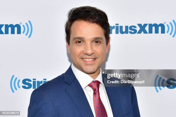 Ralph Macchio visits SiriusXM Studios on May 1, 2018 in New York City.