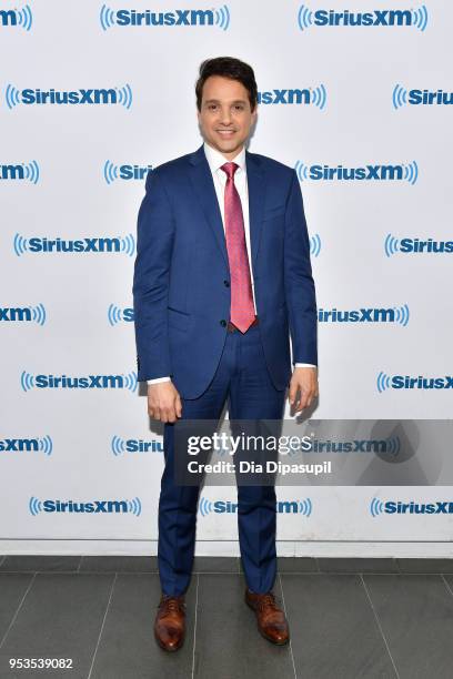 Ralph Macchio visits SiriusXM Studios on May 1, 2018 in New York City.