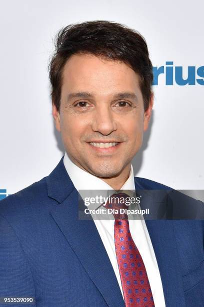 Ralph Macchio visits SiriusXM Studios on May 1, 2018 in New York City.