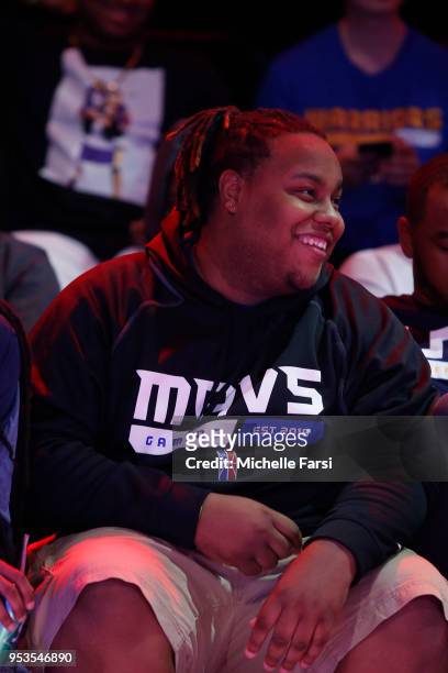 Dimez of Mavs Gaming looks on during the game between the Pistons Gaming Team against Bucks Gaming during the NBA 2K League Tip Off Tournament on May...
