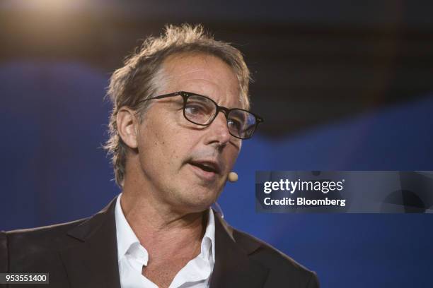 Author Dan Buettner speaks during the Milken Institute Global Conference in Beverly Hills, California, U.S., on Tuesday, May 1, 2018. The conference...