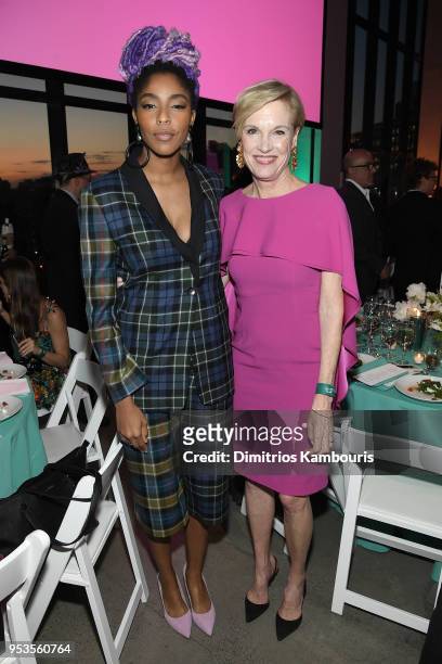 Cecile Richards and Jessica Williams attend the Planned Parenthood's 2018 Spring Into Action Gala at Spring Studios on May 1, 2018 in New York City.