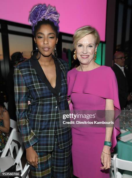 Cecile Richards and Jessica Williams attend the Planned Parenthood's 2018 Spring Into Action Gala at Spring Studios on May 1, 2018 in New York City.