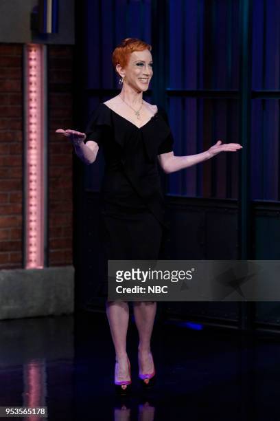 Episode 679 -- Pictured: Comedian Kathy Griffin arrives on May 1, 2018 --