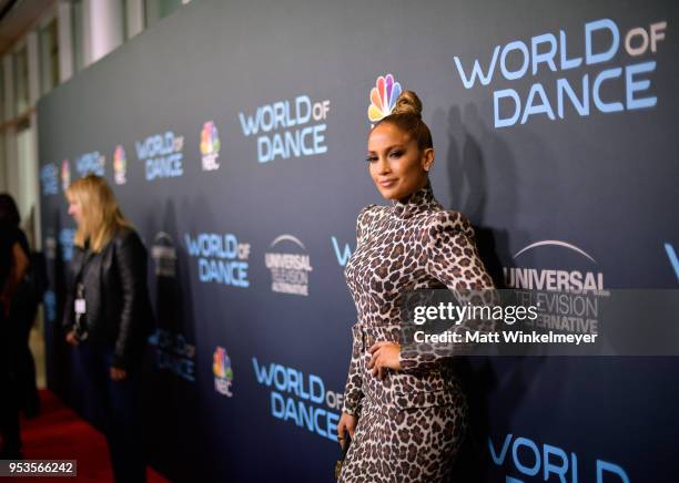 Jennifer Lopez attends the FYC event for NBC's "World of Dance" at Saban Media Center on May 1, 2018 in North Hollywood, California.