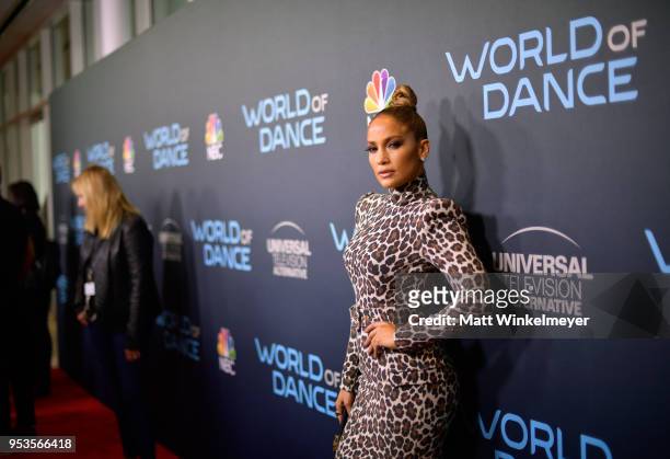 Jennifer Lopez attends the FYC event for NBC's "World of Dance" at Saban Media Center on May 1, 2018 in North Hollywood, California.