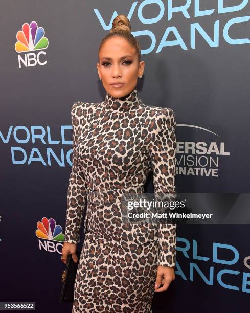 Jennifer Lopez attends the FYC event for NBC's "World of Dance" at Saban Media Center on May 1, 2018 in North Hollywood, California.