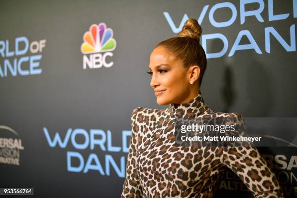 Jennifer Lopez attends the FYC event for NBC's "World of Dance" at Saban Media Center on May 1, 2018 in North Hollywood, California.