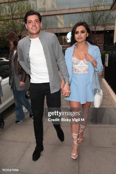 Sofia Felipe seen attending Tangle Teezer Summer Pool Party at Haymarket Hotel on May 1, 2018 in London, England.