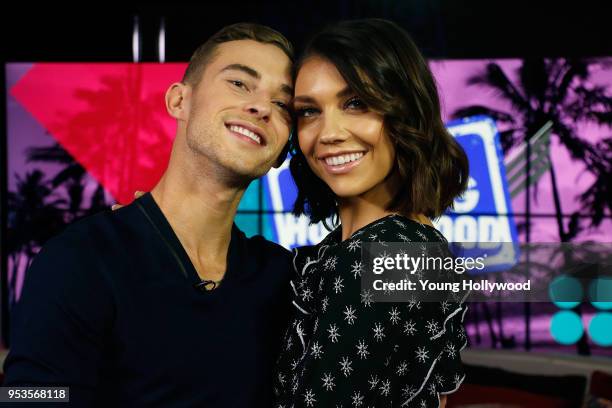 May 1: Adam Rippon and Jenna Johnson visits the Young Hollywood Studio on May 1, 2017 in Los Angeles, California.