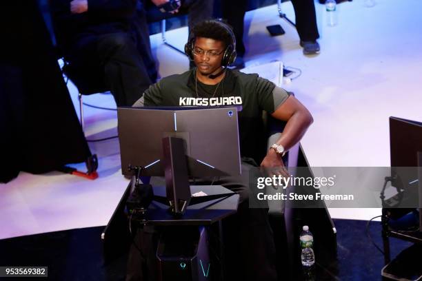 Timelycook of Kings Guard Gaming against Bucks Gaming during the NBA 2K League Tip Off Tournament on May 1, 2018 at Brooklyn Studios in Long Island...