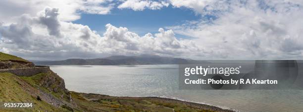 view from the great orme, llandudno, north wales, uk - wales coast stock pictures, royalty-free photos & images
