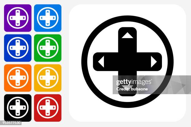 function keypad icon square button set - mathematical function stock illustrations