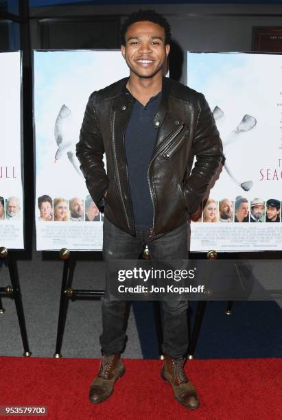 Robert Bailey Jr. Attends the premiere of Sony Pictures Classics' "The Seagull" at Writers Guild Theater on May 1, 2018 in Beverly Hills, California.