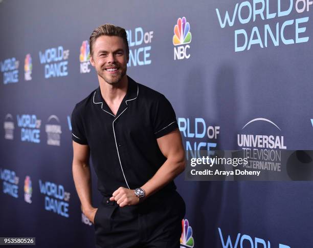 Derek Hough attends FYC Event For NBC's "World Of Dance" at Saban Media Center on May 1, 2018 in North Hollywood, California.