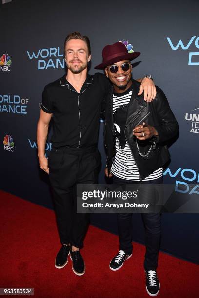 Derek Hough and Ne-Yo attend FYC Event For NBC's "World Of Dance" at Saban Media Center on May 1, 2018 in North Hollywood, California.