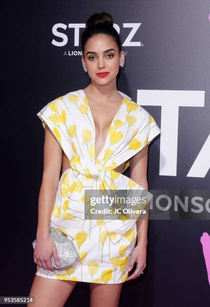 Actor Melissa Barrera attends Starz 'Vida' premiere at Regal LA Live Stadium 14 on May 1, 2018 in Los Angeles, California.