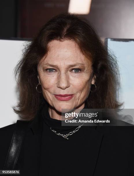 Actress Jacqueline Bisset arrives at the premiere of Sony Pictures Classics' "The Seagull" at the Writers Guild Theater on May 1, 2018 in Beverly...