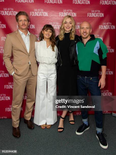 Actors Paul Sparks, Ella Purnell, Caitlin Fitzgerald and Daniyar attend SAG-AFTRA Foundation Conversations screening of "Sweetbitter" at SAG-AFTRA...