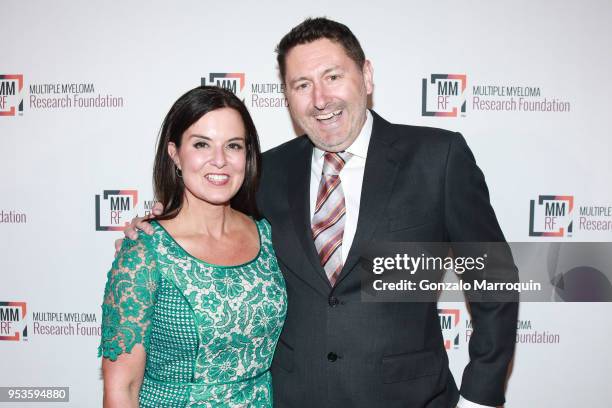 Amy Freeze and Bill McHugh during the Multiple Myeloma Research Foundation's Laugh For Life at 583 Park Avenue on May 1, 2018 in New York City.