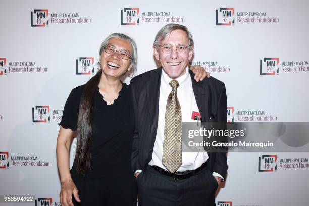 Cora Schneck and Bob Schneck during the Multiple Myeloma Research Foundation's Laugh For Life at 583 Park Avenue on May 1, 2018 in New York City.