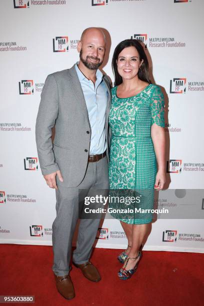 Jeff Bilskin and Amy Freeze during the Multiple Myeloma Research Foundation's Laugh For Life at 583 Park Avenue on May 1, 2018 in New York City.