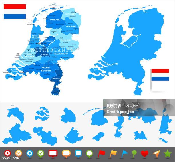 illustrazioni stock, clip art, cartoni animati e icone di tendenza di 29 - paesi bassi - blu e pezzi 10 - olanda settentrionale