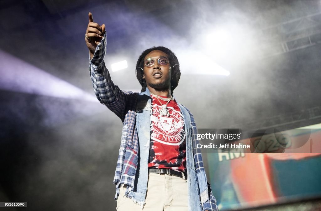Ym Rapper Rapper Takeoff of Migos performs at Charlotte Metro Credit Union ...