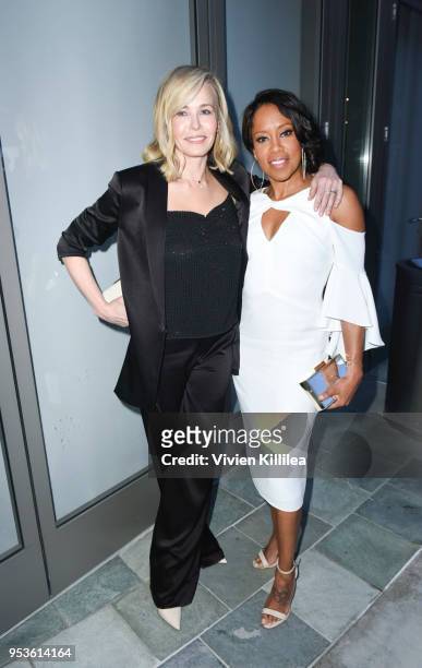 Chelsea Handler and Regina King attend Communities in Schools Annual Celebration on May 1, 2018 in Los Angeles, California.