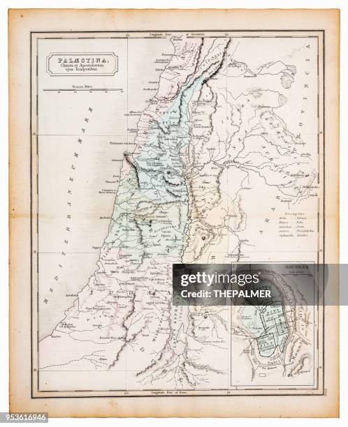 Israel First Map First Century Map Of Israel